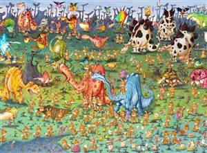 Obrazek Puzzle 2000 Dinozaury, Ruyer Francois