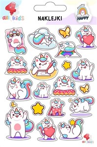 Bild von Naklejki dla dzieci Kotki jednorożce