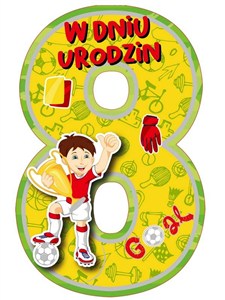 Obrazek Karnet Urodziny 8