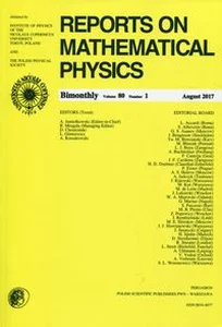 Obrazek Reports on Mathematical Physics 80/1 2017 Pergamon
