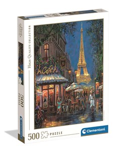 Obrazek Puzzle 500 HQ Night at the Eiffel Cafe 35571