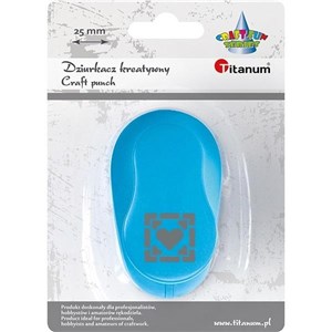 Bild von Dziurkacz z motywem 25mm serce w ramce