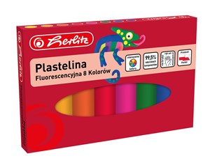 Obrazek Plastelina fluorescencyjna 8 kolorów
