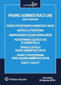 Obrazek Prawo administracyjne Zbiór przepisów 20.01.2016