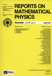 Bild von Reports on Mathematical Physics 78/1