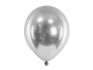 Bild von Balony Glossy srebrne 46cm 5szt