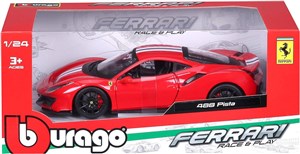 Bild von BBURAGO MODEL FERRARI 488 PISTA RED STRIPE 1:24