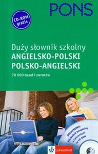 Obrazek Pons duży słownik szkolny angielsko-polski polsko-angielski z płytą CD