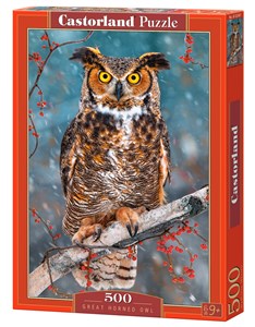 Bild von Puzzle Great Horned Owl 500