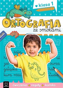 Obrazek Ortografia ze smokami Ćwiczenia reguły komiks Klasa 1