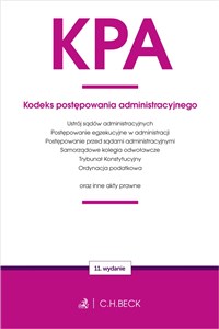 Obrazek KPA Kodeks postępowania administracyjnego oraz ustawy towarzyszące