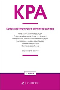 Obrazek KPA Kodeks postępowania administracyjnego oraz ustawy towarzyszące