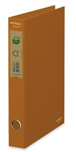 Obrazek Segregator A4/2R 45mm Kraft pomarańczowy