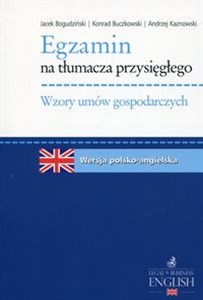 Bild von Egzamin na tłumacza przysięgłego wersja polsko-angielska Wzory umów gospodarczych