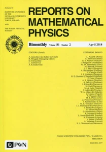 Bild von Reports on Mathematical Physics 81/2