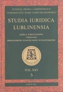 Obrazek Studia Iuridica Lublinensia T.25. 3/2016