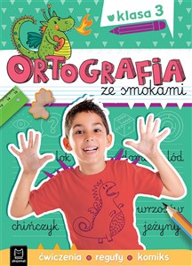 Obrazek Ortografia ze smokami Ćwiczenia reguły komiks Klasa 3