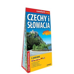 Obrazek Czechy i Słowacja laminowana mapa samochodowa 1:600 000