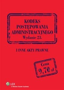 Obrazek Kodeks postępowania administracyjnego I inne akty prawne