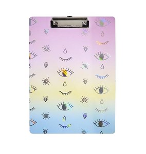 Obrazek Podkładka z klipsem tęczowa Oczy