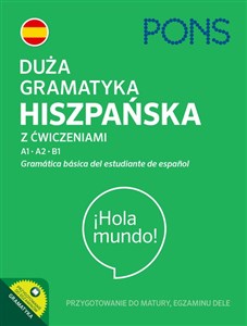 Obrazek Duża gramatyka hiszpańska z ćwiczeniami A1-B1 PONS Gramatica basica del estudiante de espanol