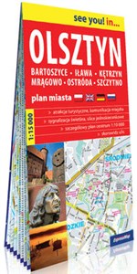 Obrazek Olsztyn, Bartoszyce, Iława, Kętrzyn, Mrągowo, Ostróda, Szczytno; papierowy plan miasta 1:15 000
