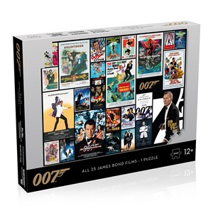 Obrazek Puzzle 1000 James Bond 007 Posters