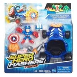 Bild von Super Hero Mashers micro Figurka z pojazdem Captain America