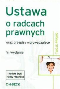 Obrazek Ustawa o radcach prawnych oraz przepisy wprowadzające