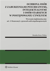 Bild von Ochrona osób z zaburzeniami psychicznymi, intelektualnymi i osób starszych w postępowaniu cywilnym