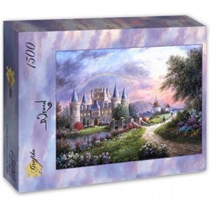 Obrazek Puzzle 1500 Zamek z tęczą