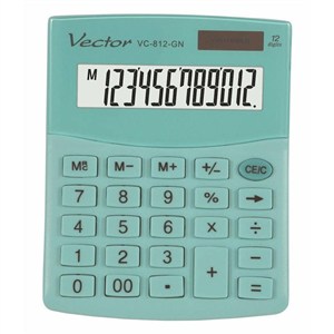 Bild von Kalkulator Vector KAV VC-812GN
