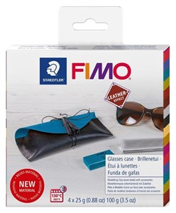 Obrazek Fimo Leather 4x25g + akcesoria