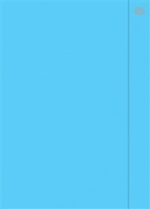 Obrazek Teczka z gumką A4 FLUO niebieska 10 sztuk