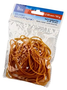 Obrazek Gumki recepturki Tetis 80mm 50g
