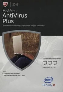 Bild von McAfee AntiVirus Plus 2015 Ochrona 3 komputerów, subskrypcja na 1 rok