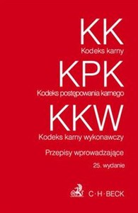 Obrazek Kodeks karny Kodeks postępowania karnego Kodeks karny wykonawczy Przepisy wprowadzające