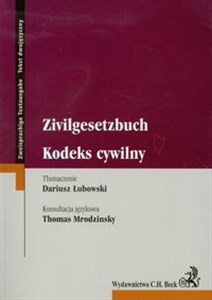 Obrazek Kodeks cywilny Zivilgesetzbuch wydanie dwujęzyczne polsko - niemieckie