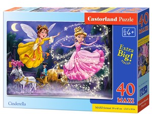 Obrazek Puzzle 40 Maxi Cinderella
