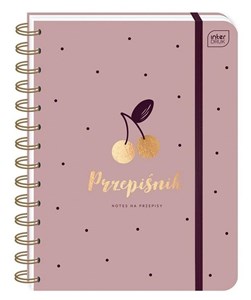 Obrazek Przepiśnik z gumką A5/240K 90g Cherry
