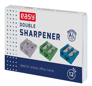 Obrazek Temperówka podwójna alu (12szt) EASY