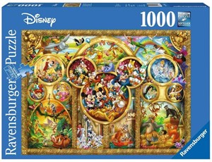 Obrazek Puzzle 1000 Najpiękniejsze momenty Disneya