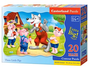 Obrazek Puzzle 20 Maxi Three Little Pigs