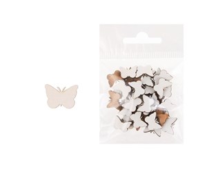 Bild von Dekoracja drewniana 36szt Motyl mały