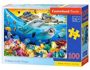 Bild von Puzzle 100 Delfiny w tropikach B-111169