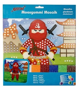 Obrazek Mozaika piankowa brokatowa Ninja