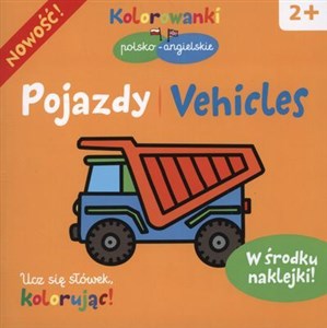 Bild von Pojazdy Kolorowanki polsko-angielskie z naklejkami
