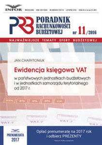 Bild von Ewidencja księgowa VAT w państwowych jednostkach budżetowych i w jednostkach samorządu terytorialneg Poradnik Rachunkowości Budżetowej 11/16