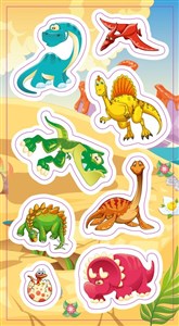 Obrazek Naklejki Dinozaury