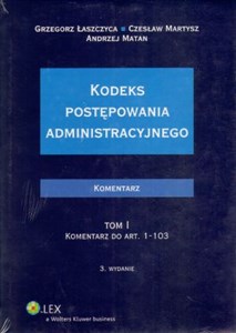 Obrazek Kodeks postępowania administracyjnego Komentarz Tom 1-2 Pakiet